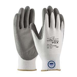 GREAT WHITE 3GX DYNEEMA GRAY PU PALM - Cut Resistant Gloves
